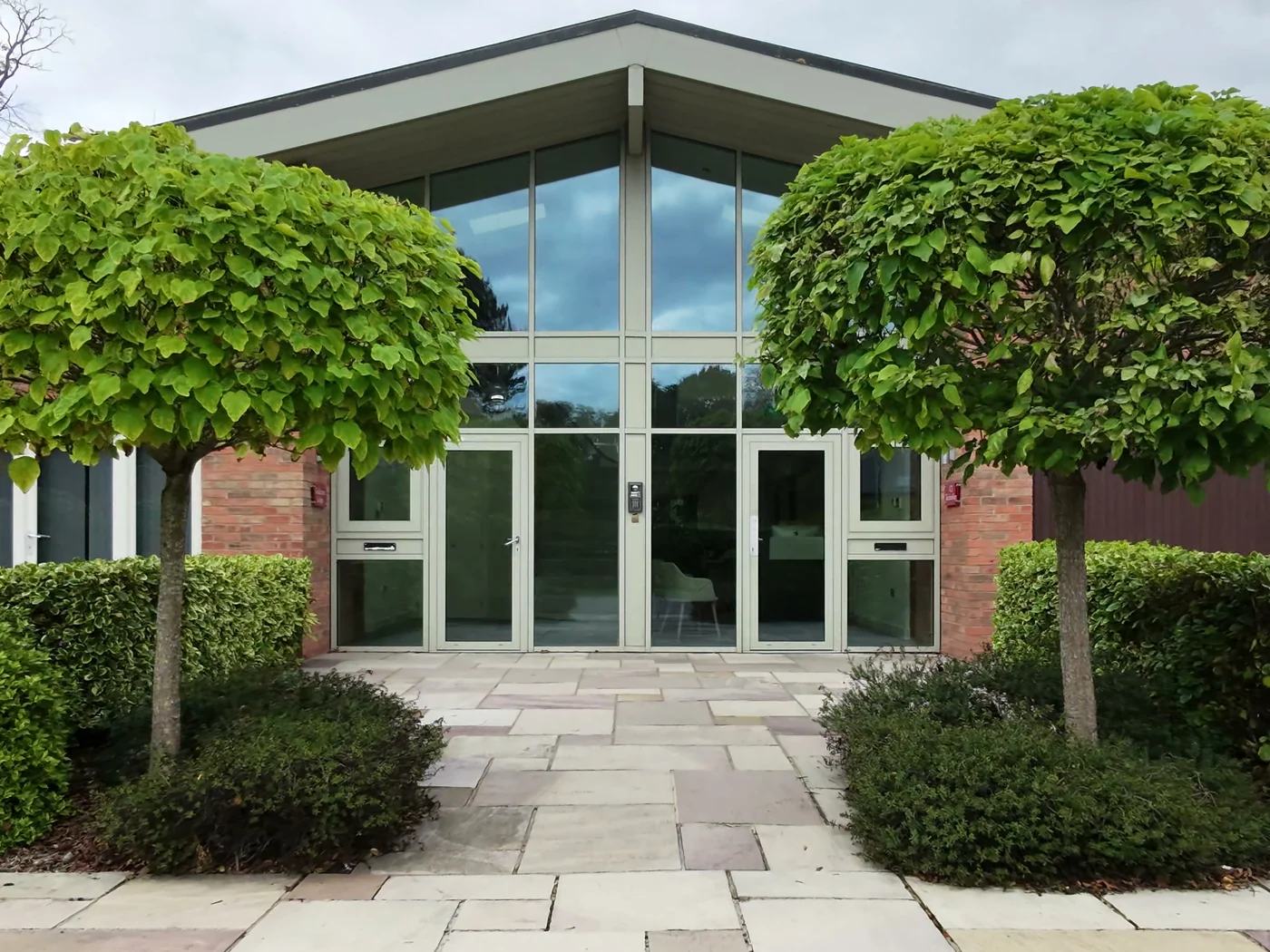 The entrance to our office in Farnsfield, Nottinghamshire
